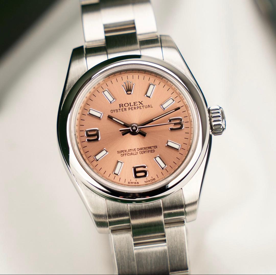 Rolex Oyster Perpetual 26 176200 Rose - Ensemble complet – Image 5