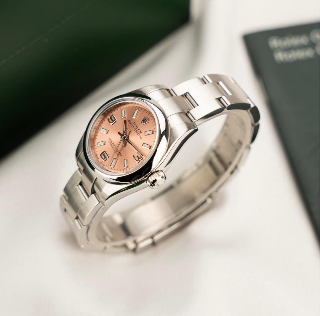 Rolex Oyster Perpetual 26 176200 Rose - Ensemble complet – Image 6