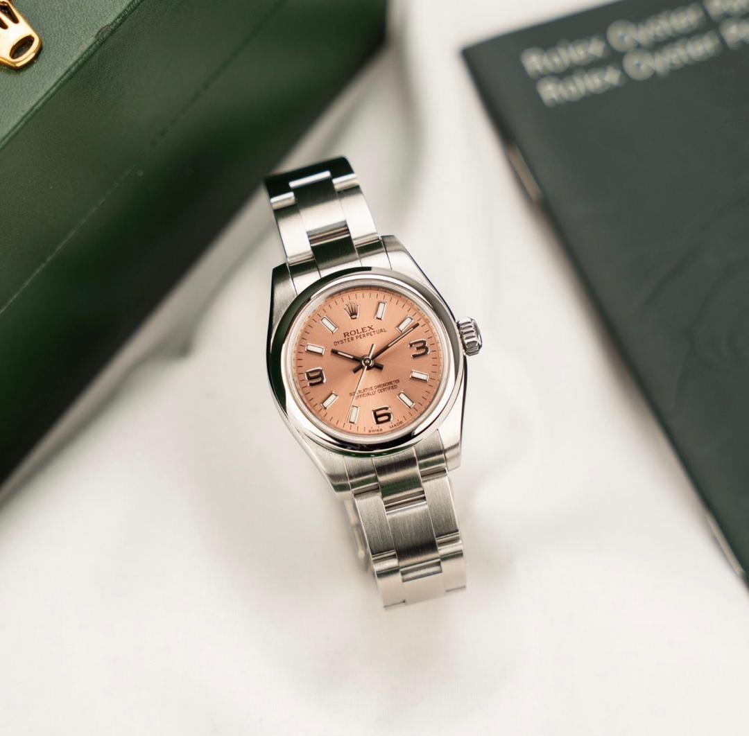 Rolex Oyster Perpetual 26 176200 Rose - Ensemble complet – Image 7
