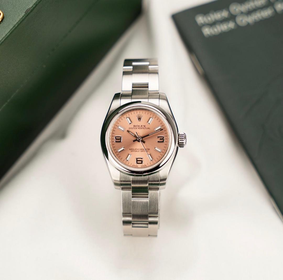 Rolex Oyster Perpetual 26 176200 Rose - Ensemble complet – Image 11