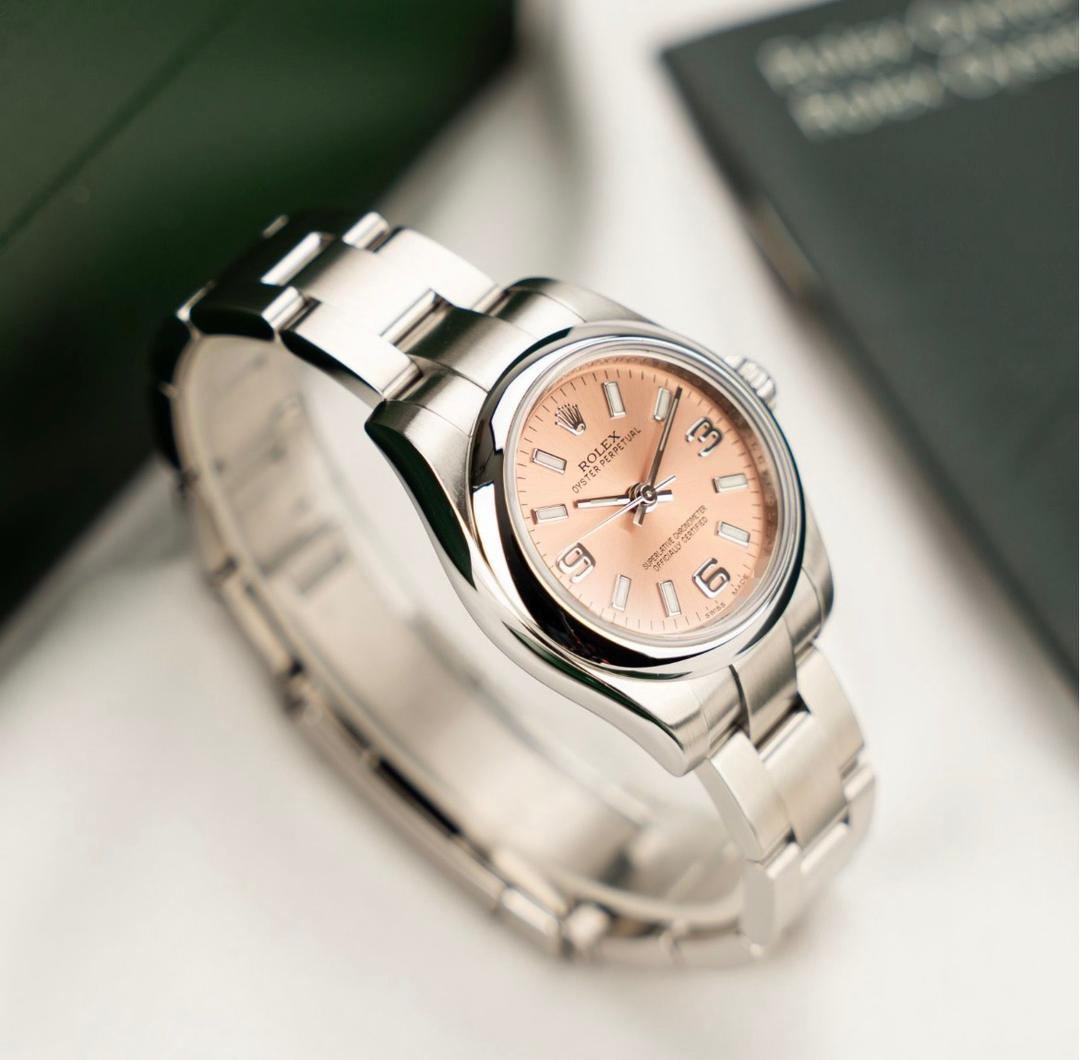 Rolex Oyster Perpetual 26 176200 Rose - Ensemble complet – Image 13