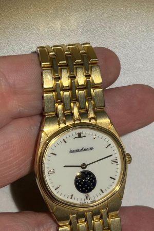 Montre-bracelet Jaeger-LeCoultre Albatros en or 18 carats * Phase de lune * 103 g