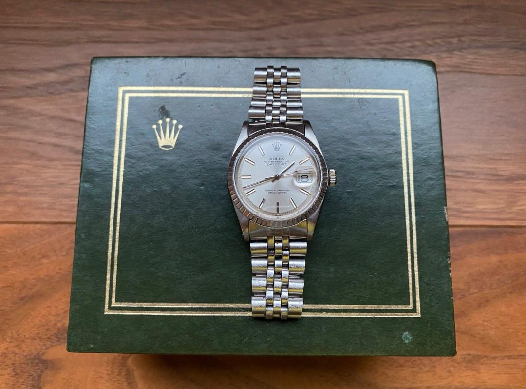 ROLEX 1603 DATEJUST 36 MM, BOÎTE/PAPIERS/ACCESSOIRES – Image 3