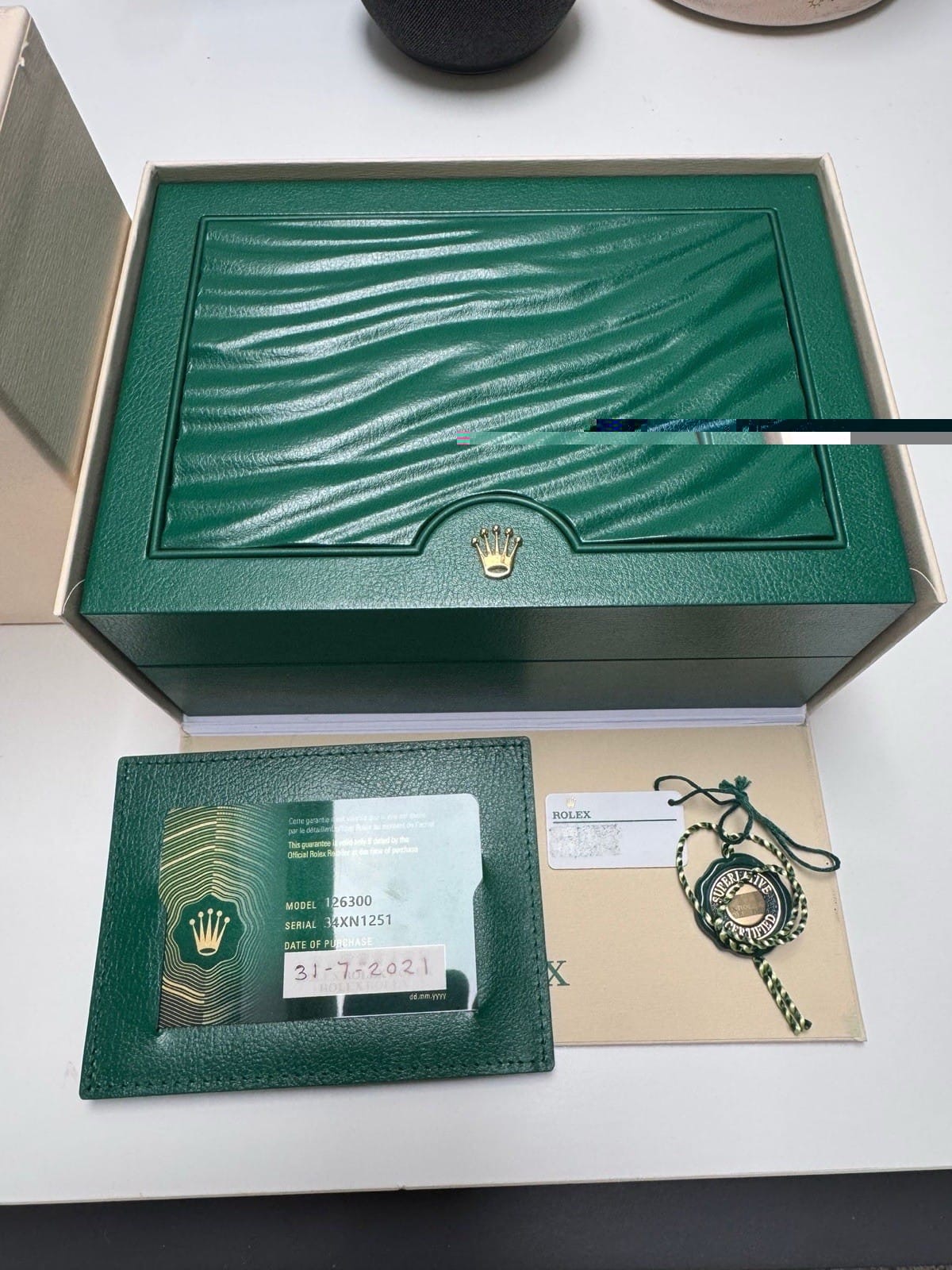 Rolex Datejust 41 Cadran Wimbledon 126300 Acier Oyster 2021 Boîte et papiers – Image 10