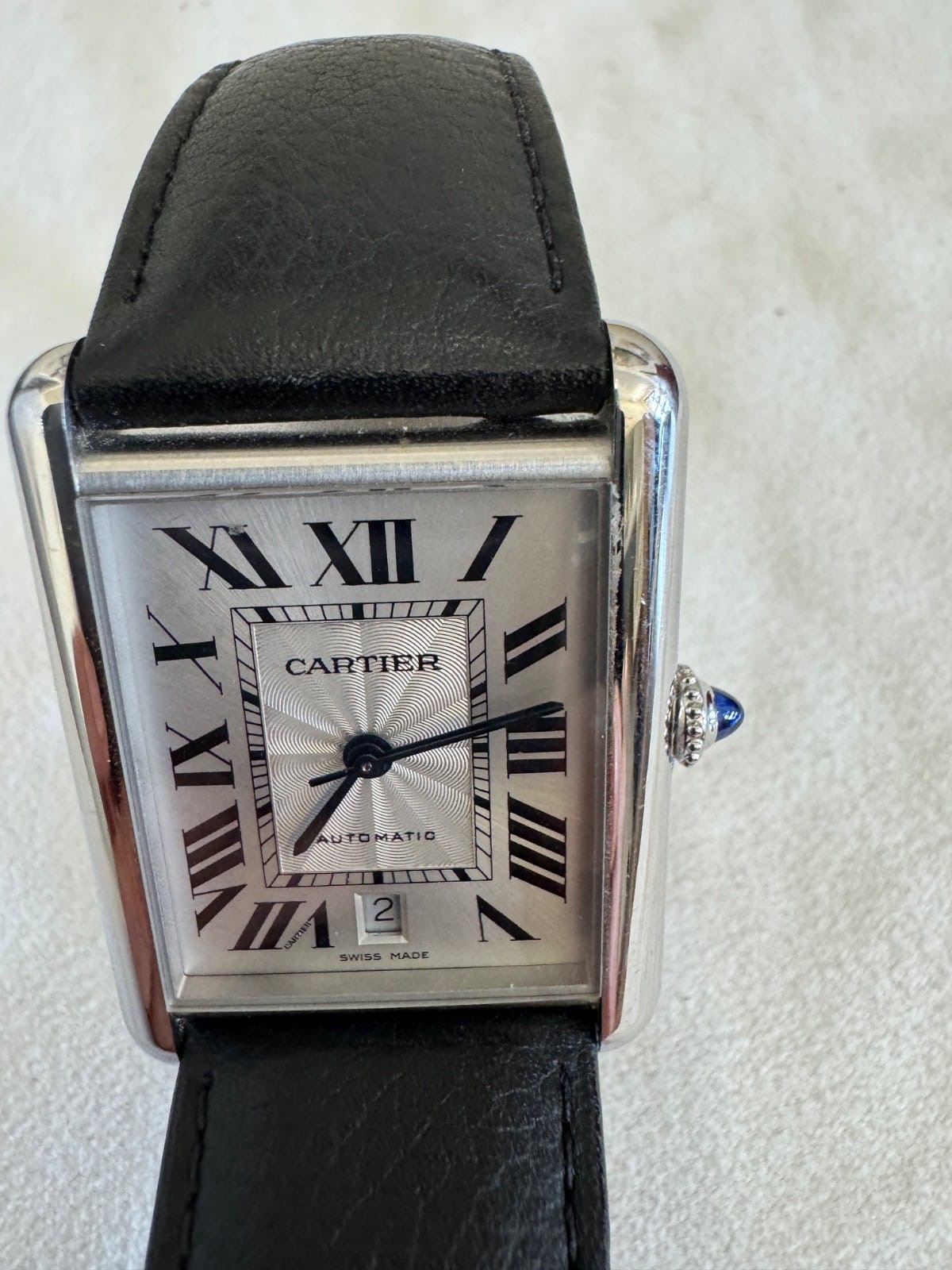 Montre homme Cartier Tank Must XL Automatique Argent - WSTA0040 – Image 2