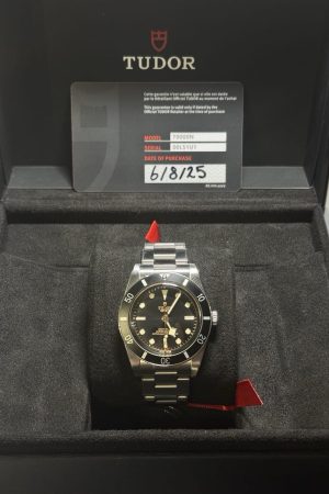TUDOR Black Bay 54 avec demi-liaison, coffret complet 2025, boîte et papiers M79000N