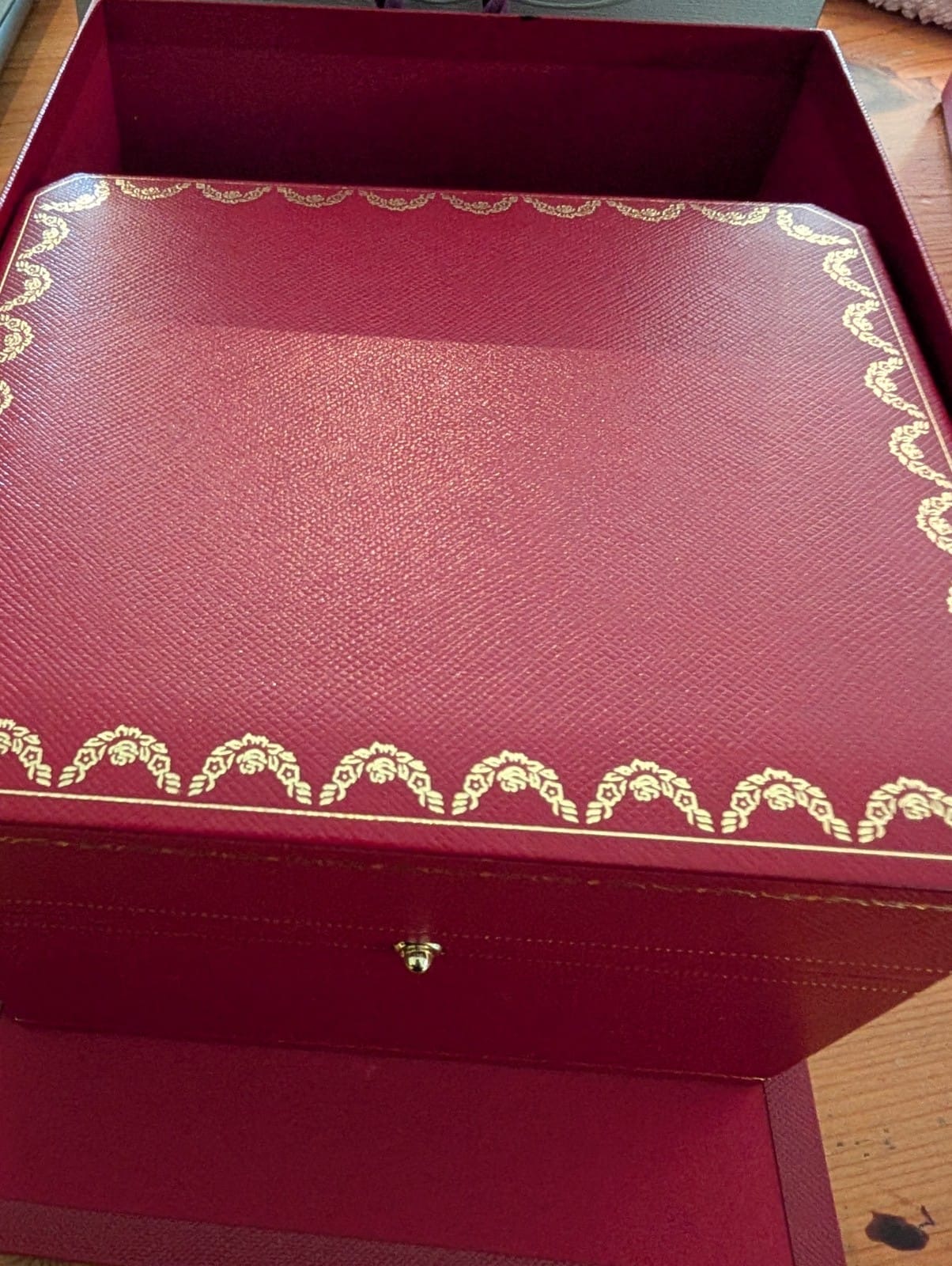 Cartier Santos, avec bracelet en alligator noir et or rose – Image 11