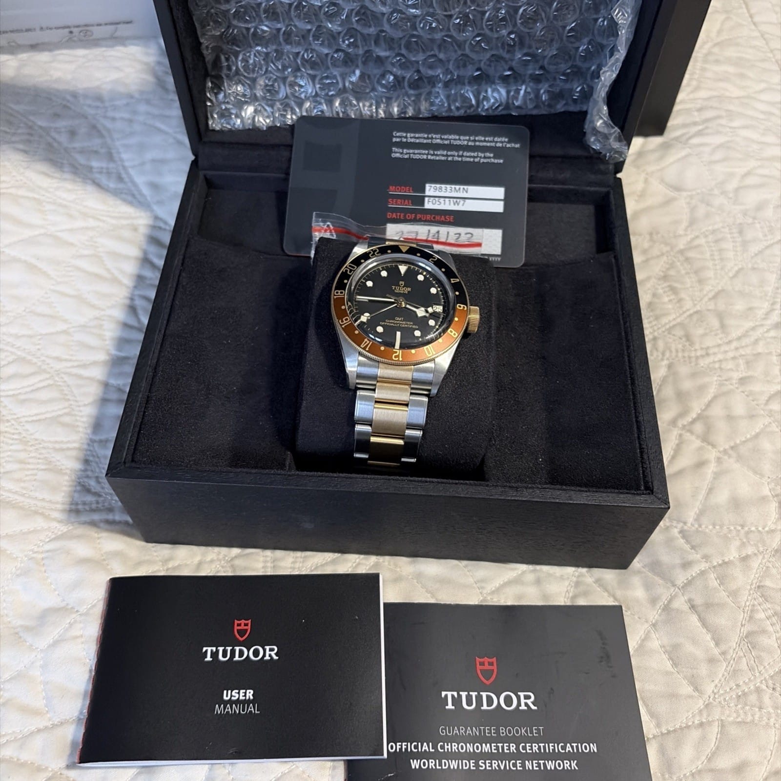 Montre automatique TUDOR Black Bay GMT S&G 2022 41 mm « Root Beer » 79833MN