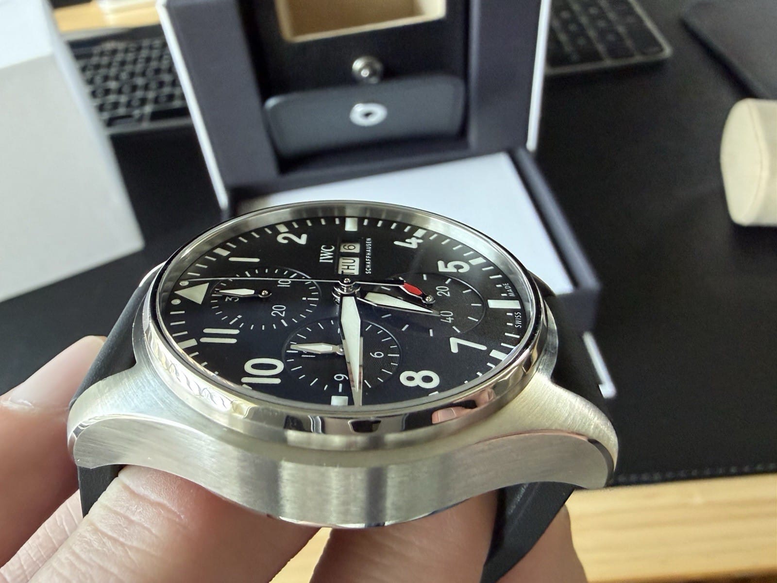Montre IWC Pilot's Chronograph Spitfire 41 IW387901 Coffret complet 2024 – Image 4