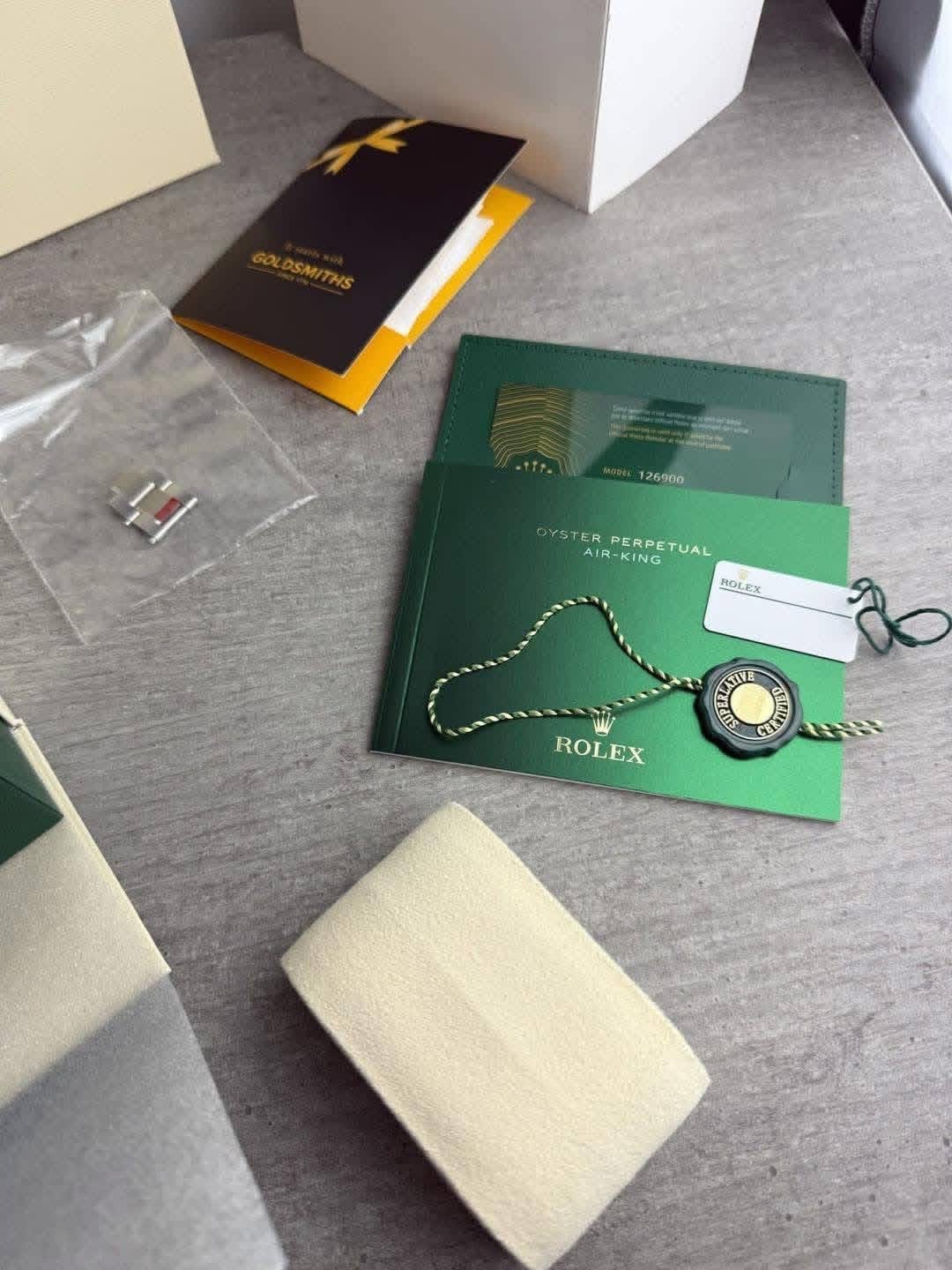 Rolex Air King 126900 Coffret et papiers 2023 Reçus originaux Ensemble complet – Image 20