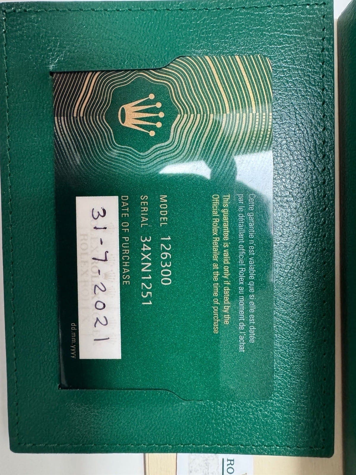 Rolex Datejust 41 Cadran Wimbledon 126300 Acier Oyster 2021 Boîte et papiers – Image 9