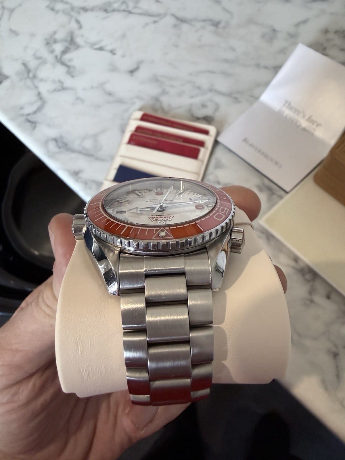 Omega Seamaster Planet Ocean 44 mm Orange 21530442104001 Garantie – Image 3
