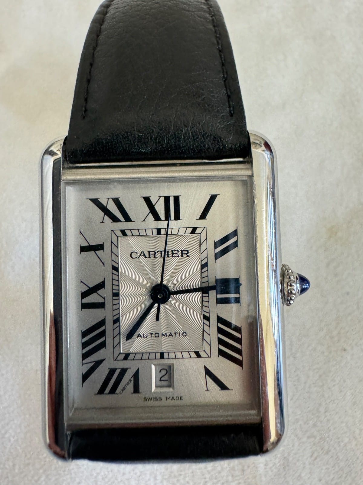 Montre homme Cartier Tank Must XL Automatique Argent - WSTA0040 – Image 3