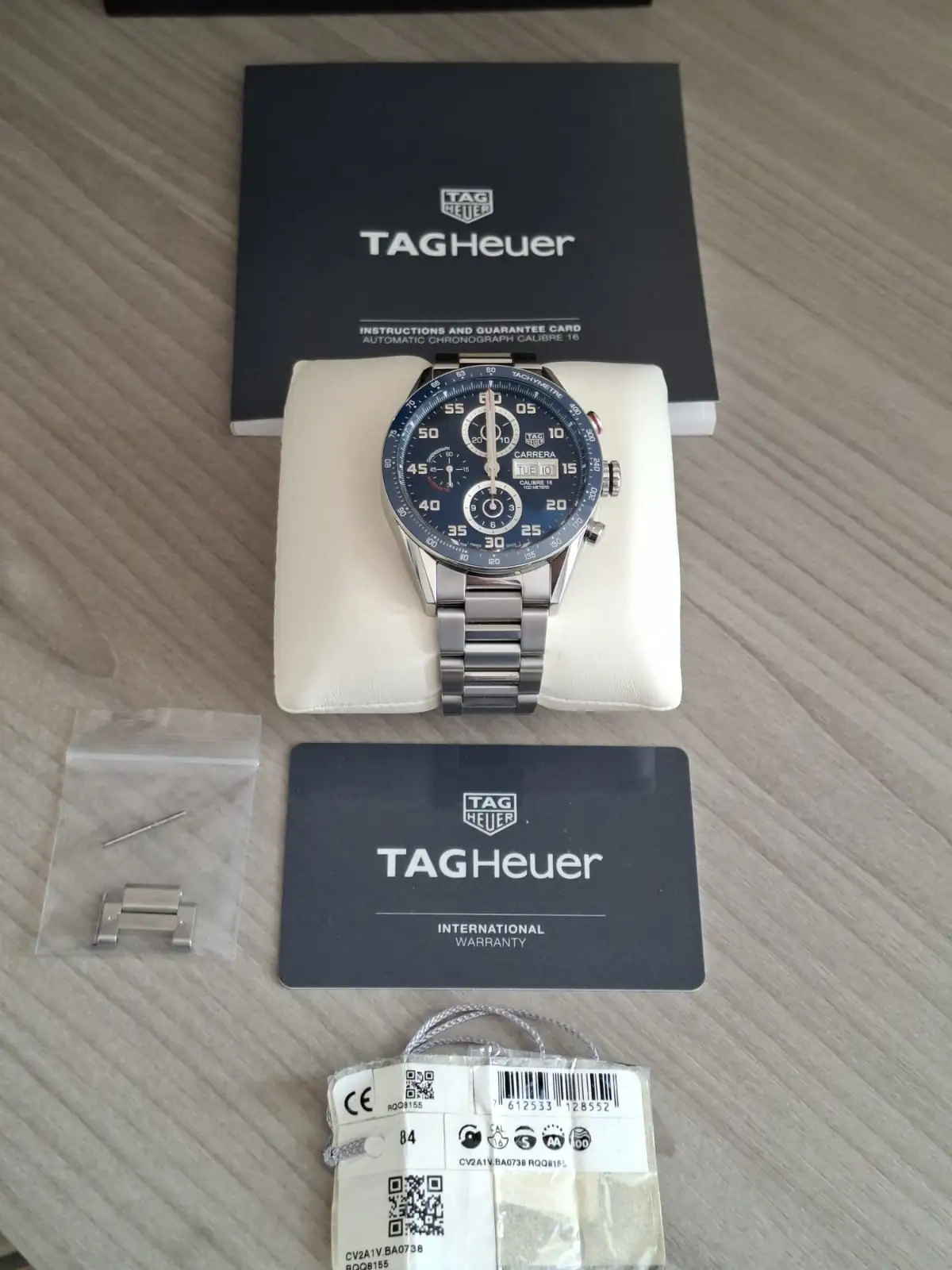 Tag Heuer Carrera Calibre 16 Chronographe Automatique 43 mm Cadran Bleu. – Image 2