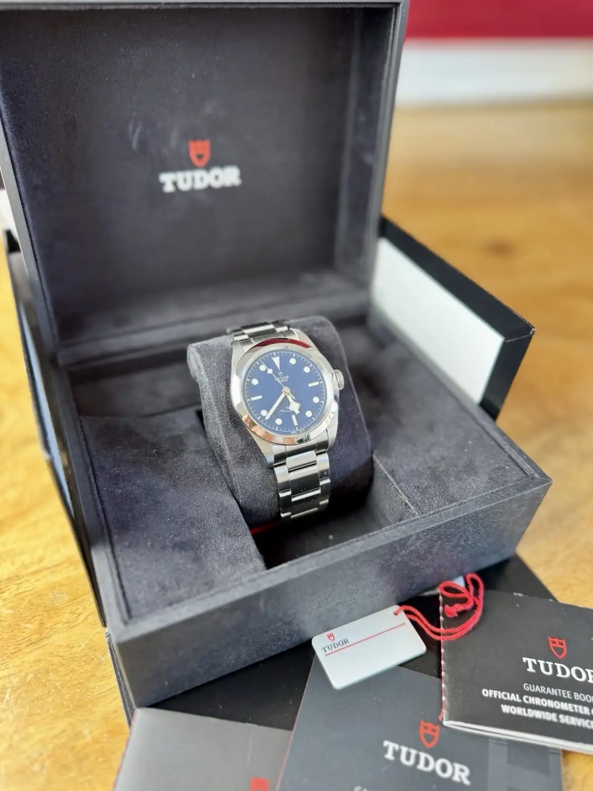 Tudor Black Bay 41 Cadran bleu 79540 (2023) Ensemble complet 41 mm Garantie jusqu'en 2028 – Image 3