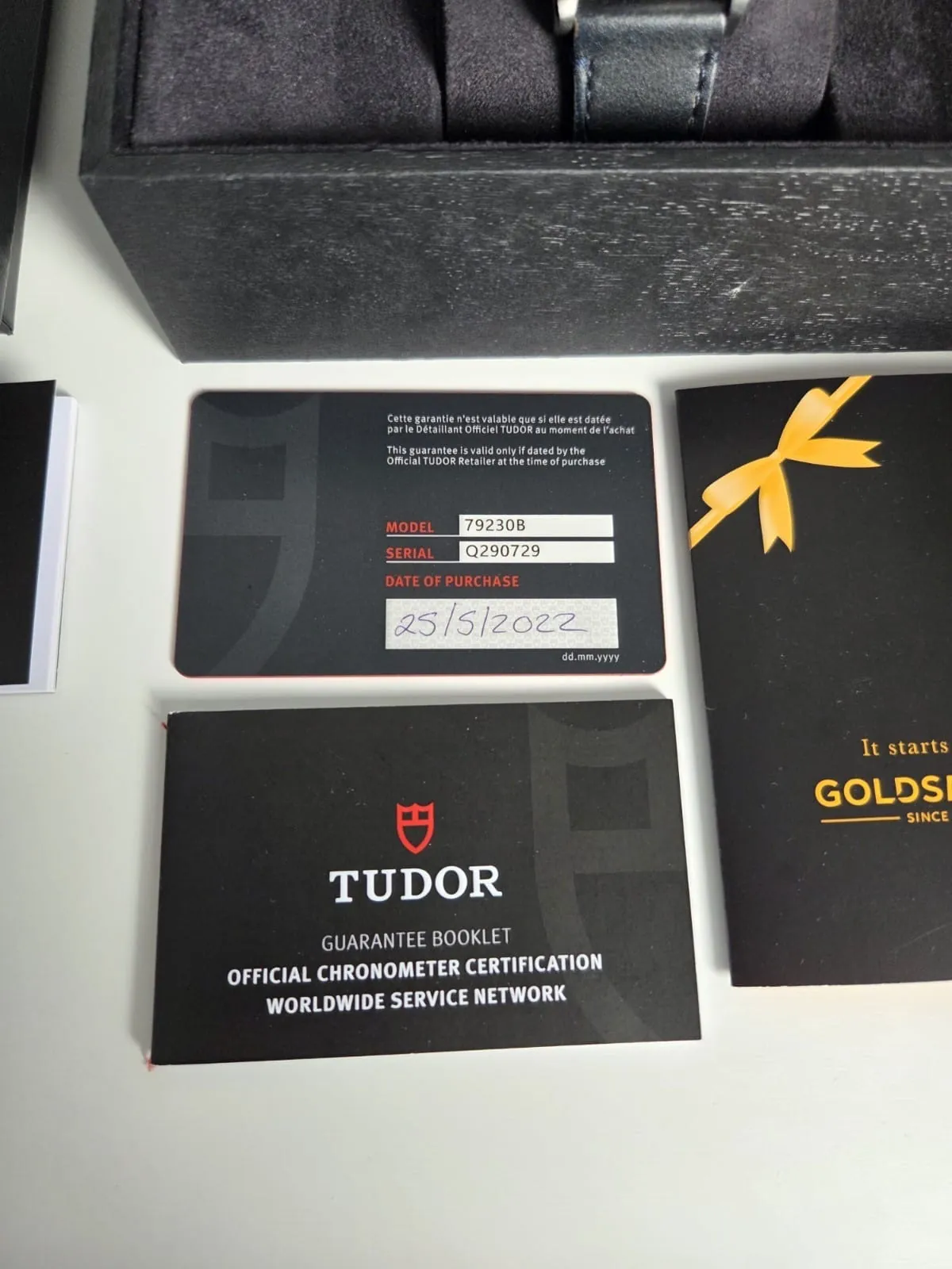 TUDOR Black Bay 41 mm Lunette bleue Montre automatique Ensemble complet 2022 – Image 11