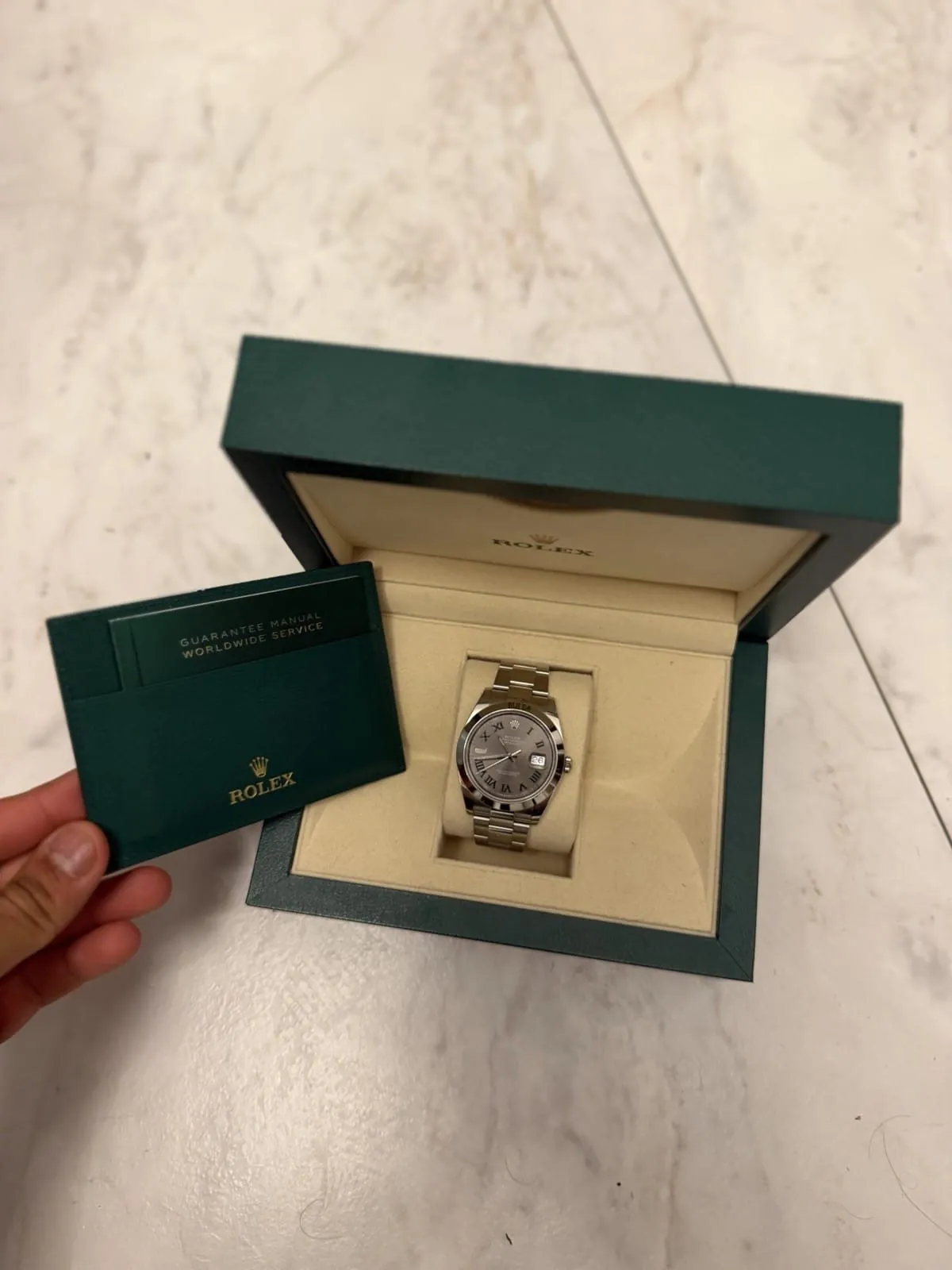 Rolex Datejust 41126300 41 mm Cadran Wimbledon Acier inoxydable - Boîte et papiers 2022