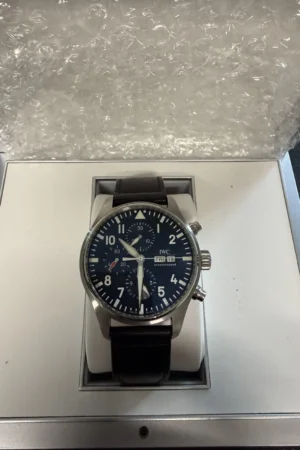 Montre homme IWC Pilot's Chronograph IW377714 Le Petit Prince, cadran bleu, 2019